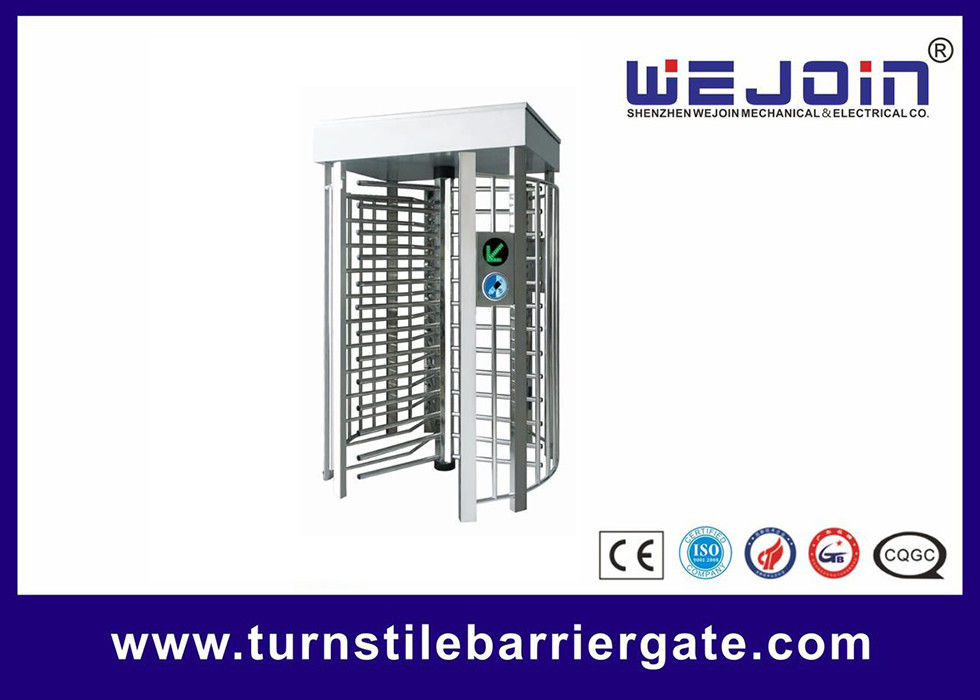 Pedestrian Full Height Access Control Turnstile Gate Digital Transmission With PC Control