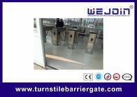 Professional Metro / Subway Turnstile Barrier Gate with 304 Stainless Steel Housing