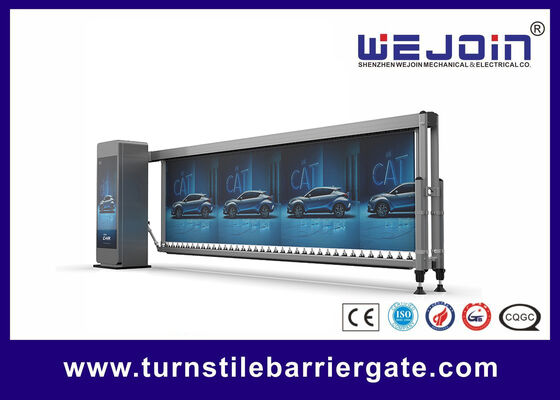 Chất lượng  Intelligent barrier gate Advertising boom barrier 4.1 meters 3.5meters 4~8 seconds for car park barrier system Nhà máy