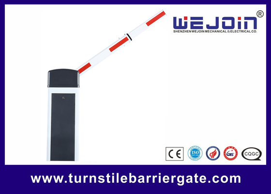 Màu đen 6m Telescopic Straight Arm Barrier Gate DC24V Brushless Motor Access Control