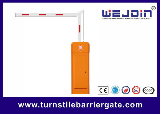 Cổng rào chắn tự động với động cơ không chổi than DC24V, hộp số Worm bền bỉ và bảo vệ chống va chạm thông minh cho bãi đỗ xe