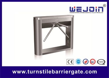 Cổng quay chân ba thép không gỉ với tấm xoay tinh tế và an toàn trong nhà hàng và khách sạn